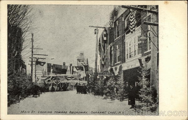 Main St. looking toward Broadway Saranac Lake New York