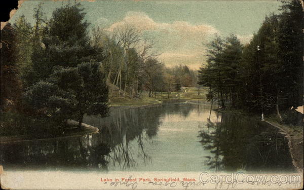 Lake in Forest Park Springfield Massachusetts