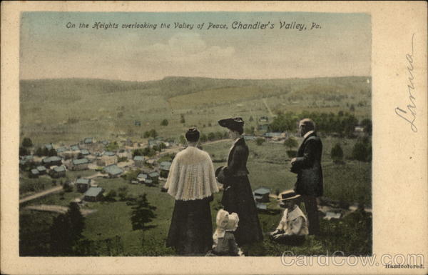 On the Heights Overlooking the Valley of Peach Chandler's Valley Pennsylvania
