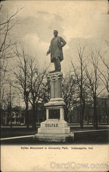 Colifax Monument in University Park Indianapolis