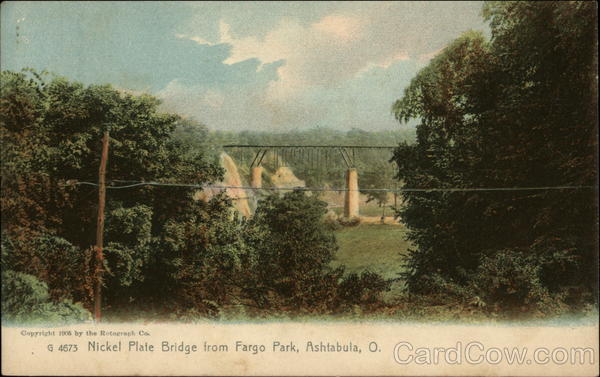 Nickel Plate Bridge from Fargo Park Ashtabula Ohio