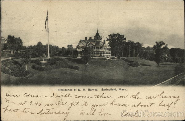 Residence of E.H. Barney Springfield Massachusetts