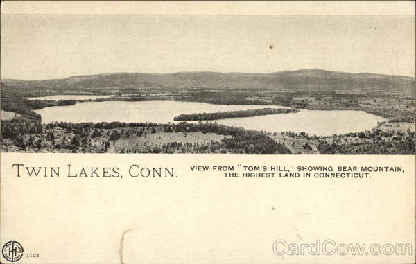 View from Tom's Hill Twin Lakes Connecticut