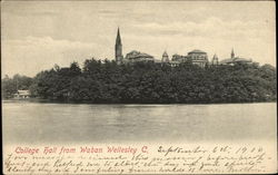 College Hall from Waban Postcard