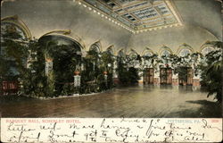Banquet Hall, Schenley Hotel Postcard