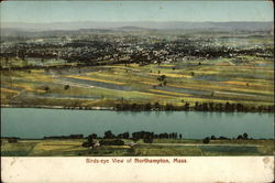 Birds Eye View of Town Postcard