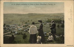 On the Heights Overlooking the Valley of Peach Postcard