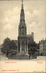 Martyrs' Memorial Oxford, England Oxfordshire Postcard Postcard