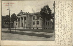 Free Public Library Decatur, IL Postcard Postcard