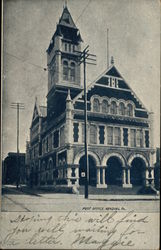 Post Office Reading, PA Postcard Postcard