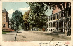 State Street and Pavilion Hotel Montpelier, VT Postcard Postcard