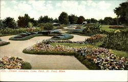 Flower Gardens, Como Park Postcard