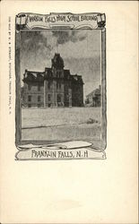 Franklin Falls High School Building New Hampshire Postcard Postcard