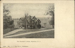The President's House Hamilton, NY Postcard Postcard