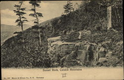 Sunset Rock Catskills, NY Postcard Postcard