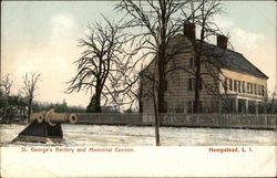 St. George's Rectory and Memorial Cannon Postcard