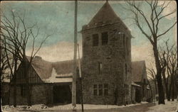 Unitarian Church, Elm Hill Ave Roxbury, MA Postcard Postcard