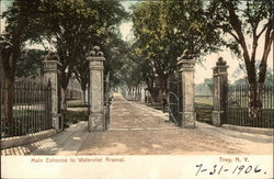 Main Entrance to Watervliet Arsenal Postcard
