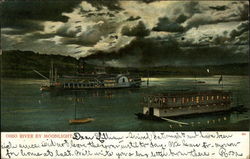 Ohio River by Moonlight Postcard