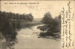 Scene on the Shenango Greenville, PA Postcard Postcard