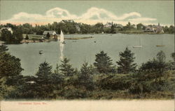 View of Lake Christmas Cove, ME Postcard Postcard