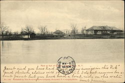 Park at Foot of Qwanco Lake Auburn, NY Postcard Postcard