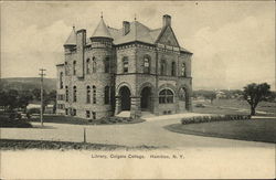 Library, Colgate College Hamilton, NY Postcard Postcard