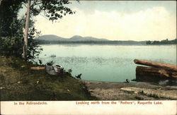 Looking North from the "Antlers" Raquette Lake, NY Postcard Postcard