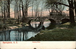 Robway River Springfield, NJ Postcard Postcard