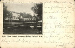 Lake View Motel, Mascoma Lake Postcard