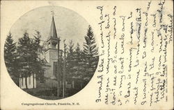 Congregational Church Franklin, NH Postcard 