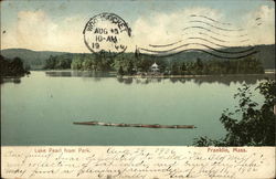 Lake Pearl from Park Postcard