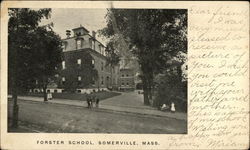 Forster School Somerville, MA Postcard Postcard