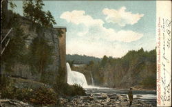 Rainbow Falls, All Sable Chasm Adirondack Mountains, NY Postcard Postcard