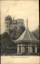 Scene of Gazebo French Lick Springs, IN Postcard Postcard