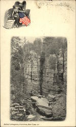 Cathedral Sential & Table Rocks Ausable Chasm, NY Postcard Postcard