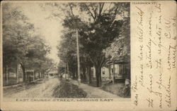 East Church Street, Looking East Hardwick, VT Postcard Postcard