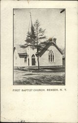 First Baptist Church Postcard