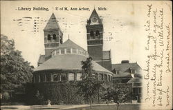 Library Building, U of M Postcard