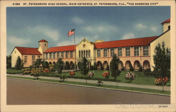 St. Petersburg High School, Main Entrance Florida