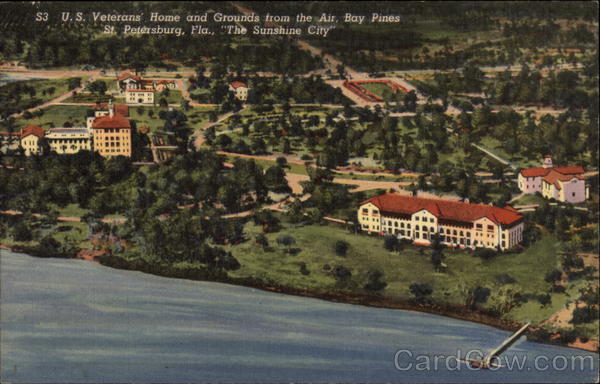 S3 U.S. Veterans' Home and Grounds from the Air, Bay Pines St. Petersburg Florida