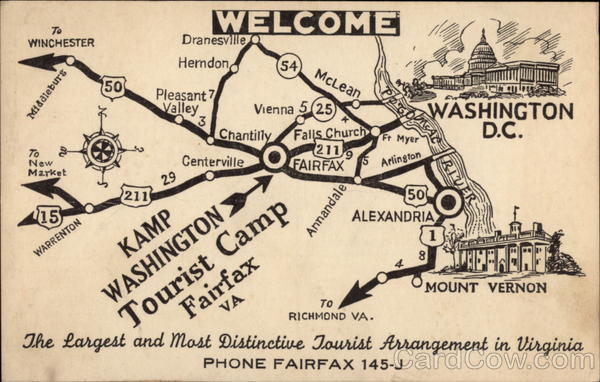 Kamp Washington The Largest and Most Distictive Tourist Arrangement in Virginia Fairfax