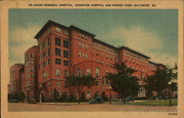 Union Memorial Hospital, Johnston Hospital and Nurses Home Baltimore Maryland