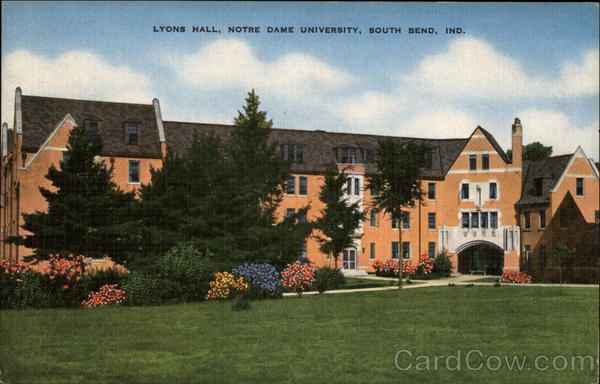 Lyons Hall, Notre Dame University South Bend Indiana