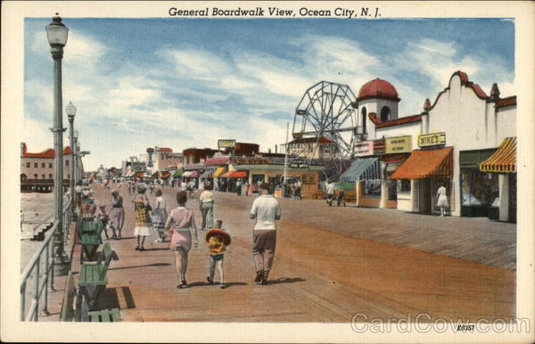 General Boardwalk View Ocean City New Jersey