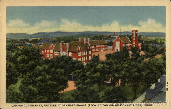 Campus quadrangle, University of Chattanooga Tennessee