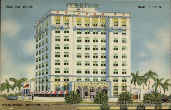 Venetian Hotel Overlooking Biscayne Bay Miami Florida