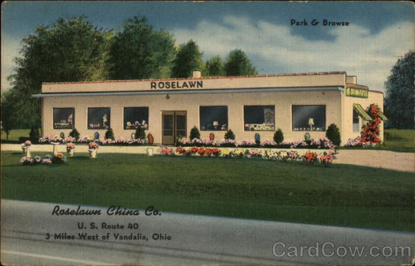 Roselawn China Company Vandalia Ohio