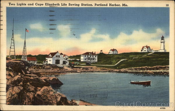 Two Lights and Cape Elizabeth Life Saving Station Portland Maine