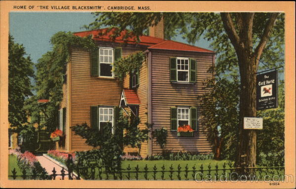 Home of The Village Blacksmith Cambridge Massachusetts